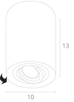 Точечный накладной светильник Arte Lamp