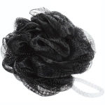 Мочалка для тела полипропиленовая «Ultramarine - Мужская», цвет черный, d-13см, 50гр (зип пакет и наклейка Ultramarine)✦