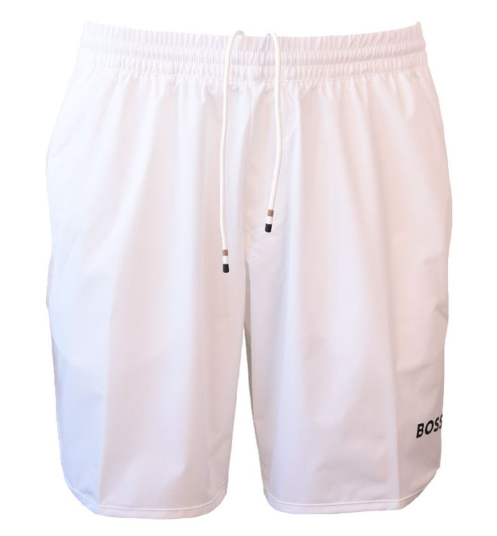 Мужские теннисные шорты BOSS TOC Spin 8 inch Tennis - white