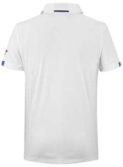 Детская теннисная футболка Babolat Boys Play Polo Shirt - white/white