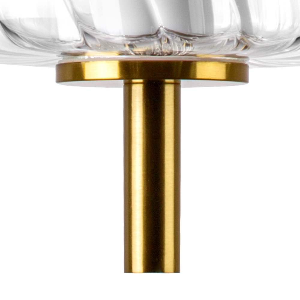 800013 Люстра BOTTO LED 6W 760LM ЛАТУНЬ/ПРОЗРАЧНЫЙ/БЕЛЫЙ 3000K