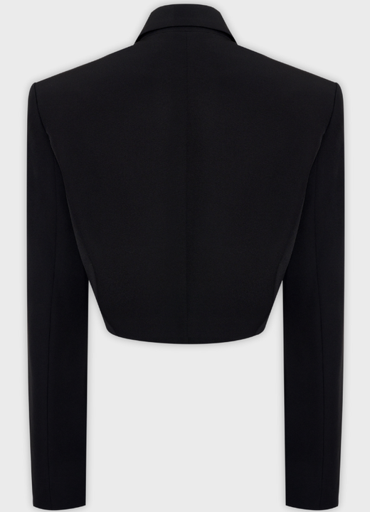 Жакет укороченный черный