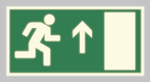 Знак Е-12 "Направление к эвакуационному выходу прямо" (правосторонний)