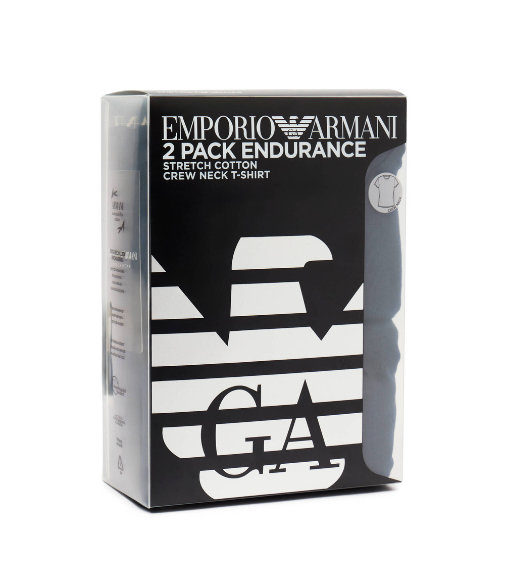 Футболка 2шт. Emporio Armani - темно-синий(111267 4F720)