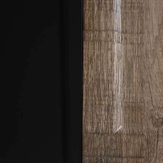 Стол журнальный BeautyStyle 33 дуб крымский состаренный/венге/стекло черное