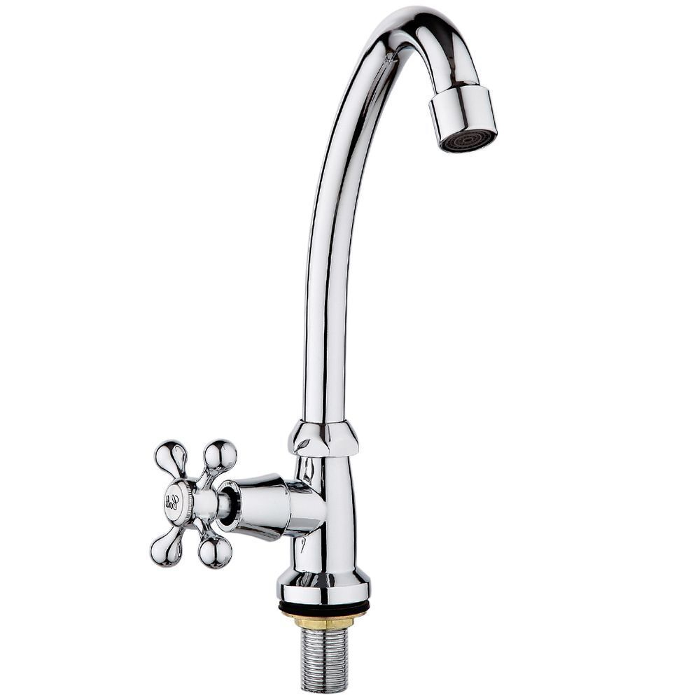 Смеситель для кухни, РМС, с кран-буксой, для одного типа воды, хром, SL79-269F-4