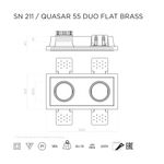 QUASAR 55 DUO FLAT BRASS