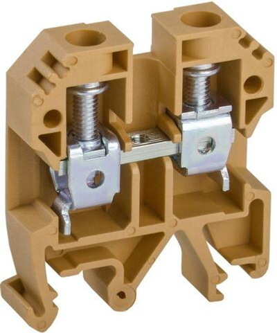 Клемма винтовая КВИ-10кв.мм желт. IEK YZN30-010-K05