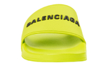 Balenciaga Balenciaga Rubber Round Toe Hooded Slippers Men's Black Lemon Yellow