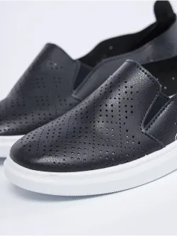 Мокасины летние с перфорацией