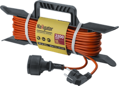 Удлинитель Navigator 20м с заземлением ПВС 3*1 на рамке 41535