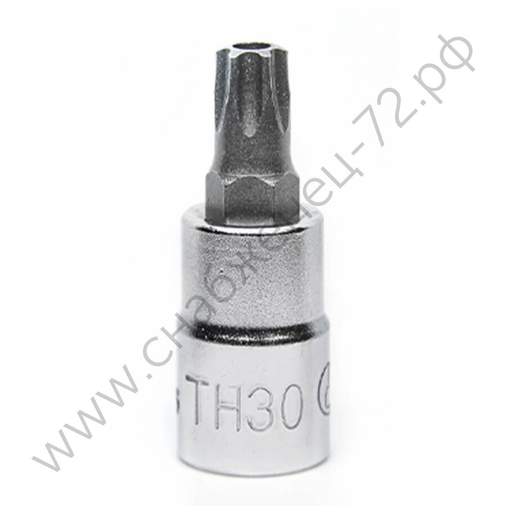 2025TH30 Торцевая головка cо вставкой TORX с отверстием 1/4" ТH30