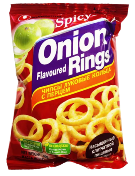 Чипсы Луковые Кольца с Перцем