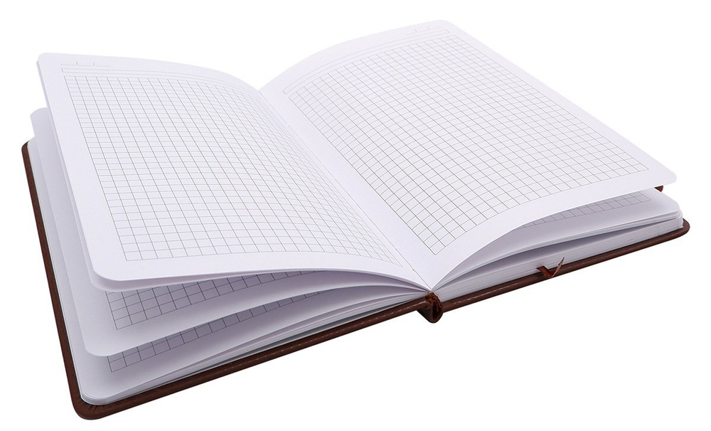 Записная книжка Qredo, А5, 90 листов, коричневая