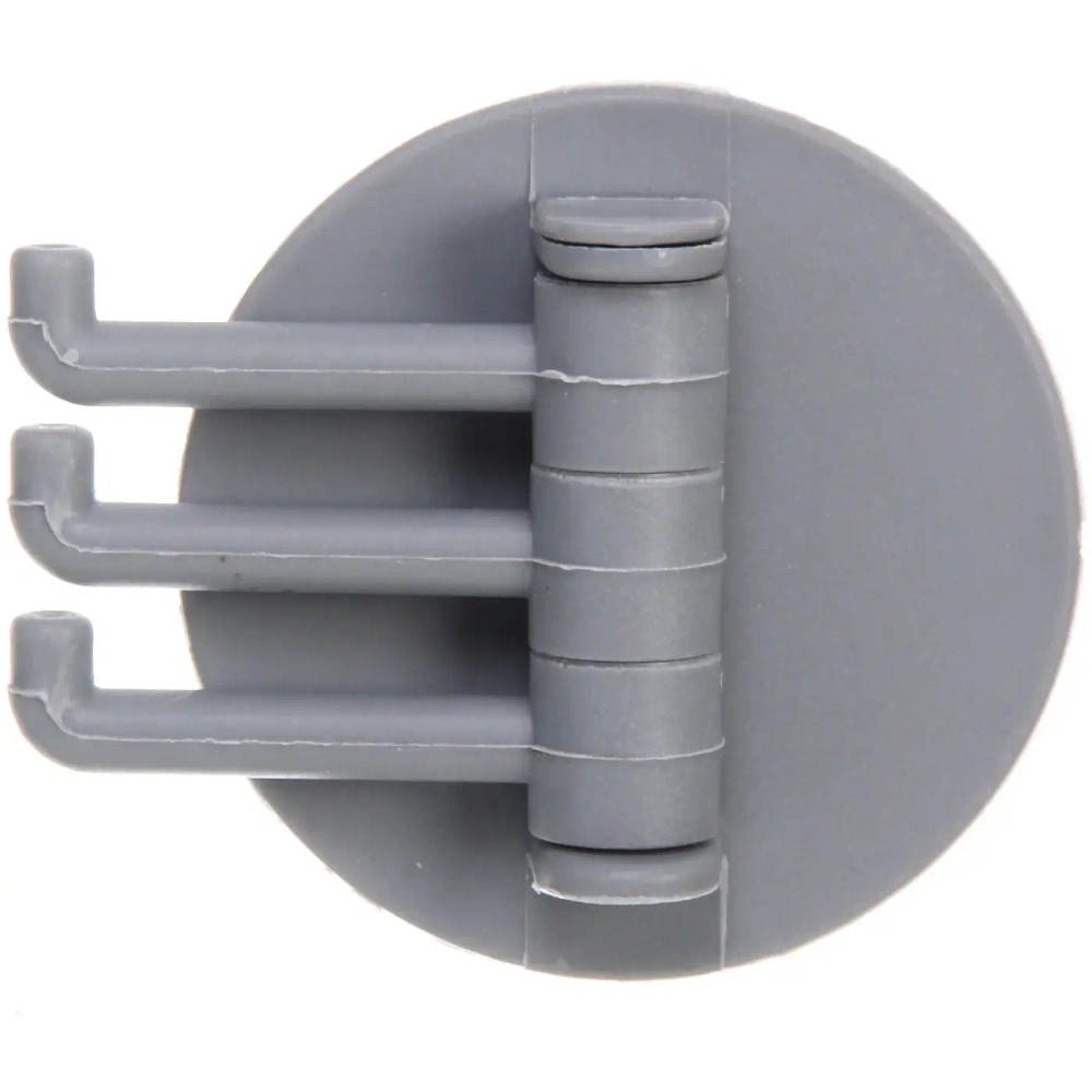 Крючок настенный многофункциональный на липкой основе «ИДЕЯДОМА», цвет серый, нагрузка 1кг/7*6см (пакет с подвесом)