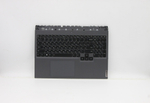 Верхняя панель с клавиатурой (топкейс) для ноутбука Lenovo Legion 5 Pro-16ACH6. раскладка - русская, с подсветкой, серая (5CB1C93149), оригинал
