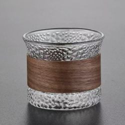 Чашка 170 мл кофейная без ручки Dents Japanese Style дерев. вставка (Бариста) Barbossa [1]