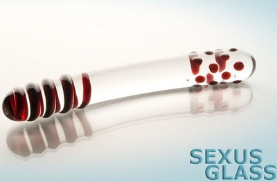 Двусторонний стеклянный фаллос