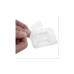 Ершик для унитаза силиконовый (плоский) + щеточка, напольный / настенное крепление, LAIMA, 700561