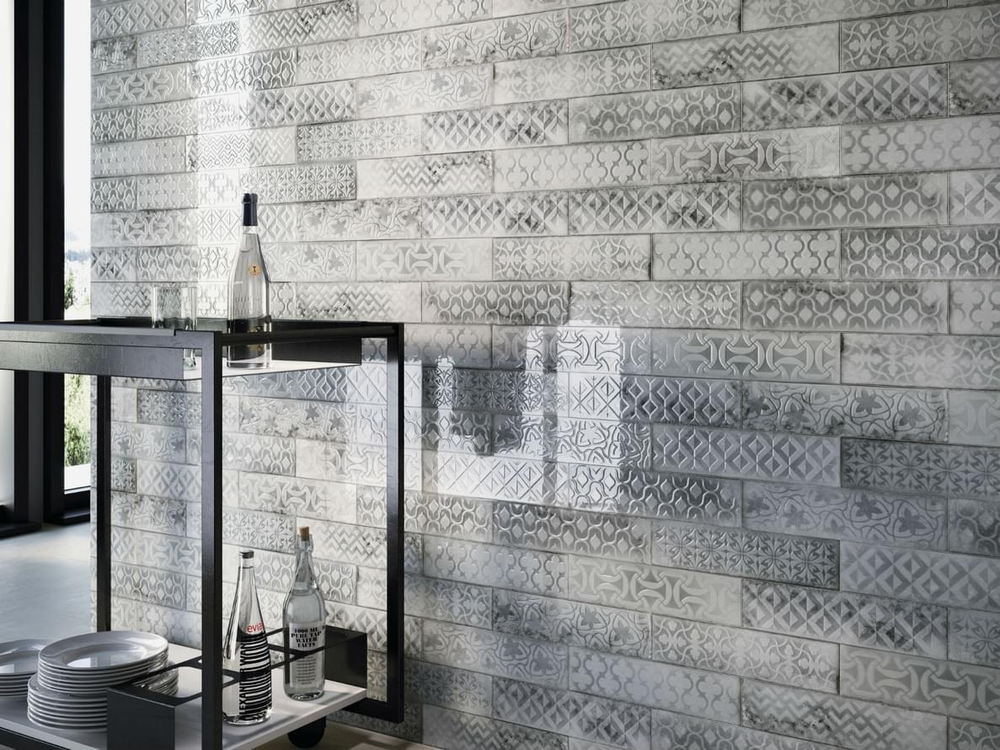 Cifre Drop Ivory Brillo 7.5x30