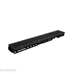 Лоток водоотводный пластиковый ЛВП Master DN100 H70 B125 (комплект)