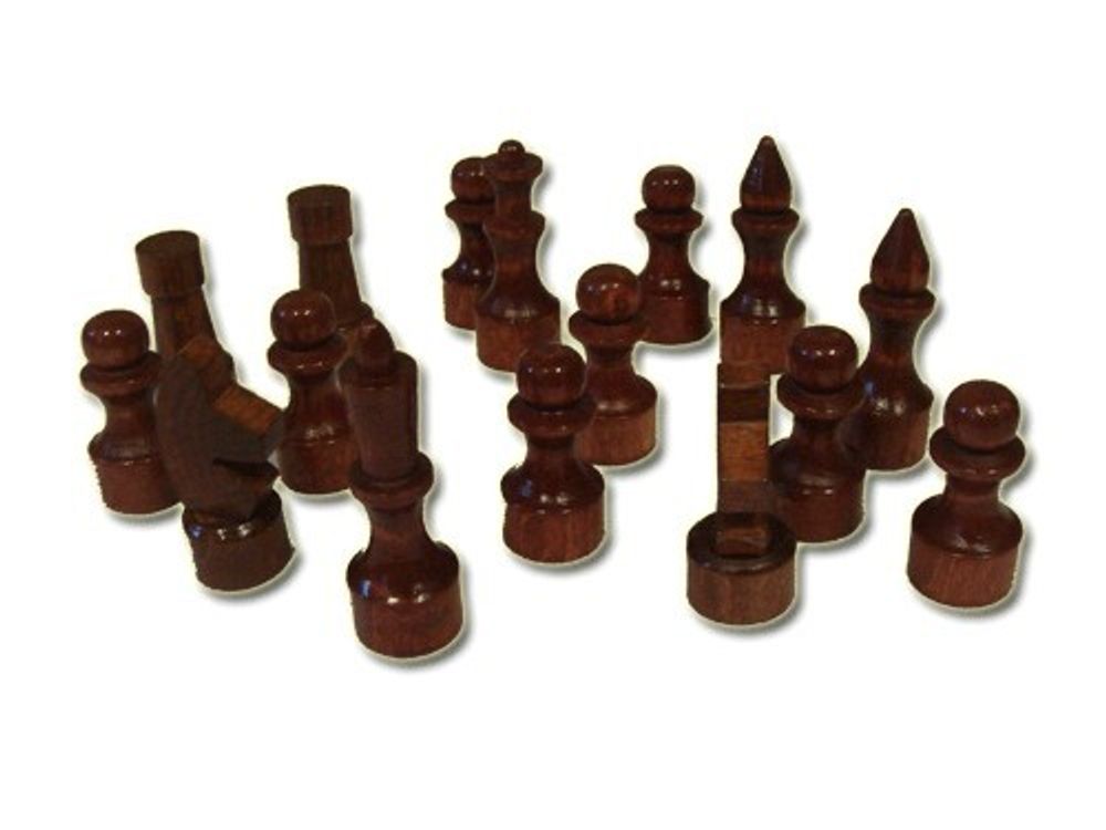 Фигуры шахматные (лакированные, деревянные): 2,5&quot;