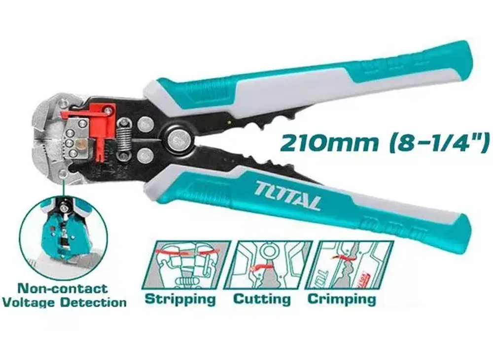 Стриппер с обнаружением напряжения 3в1 &quot;ТОТАL&quot; THT152429