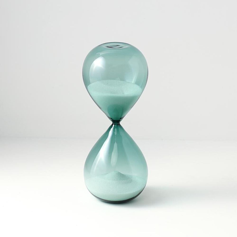 Часы песочные timeless, 30 минут, бирюзовые