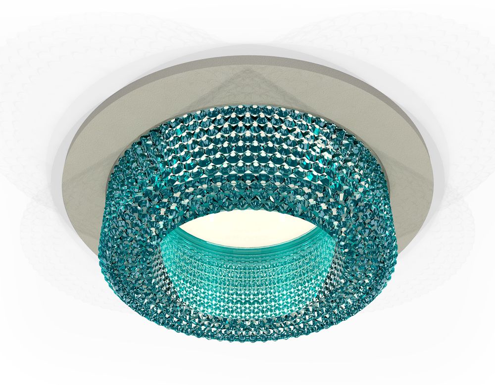 Ambrella Комплект встраиваемого светильника с композитным хрусталем MR16 Встраиваемые XC7623023