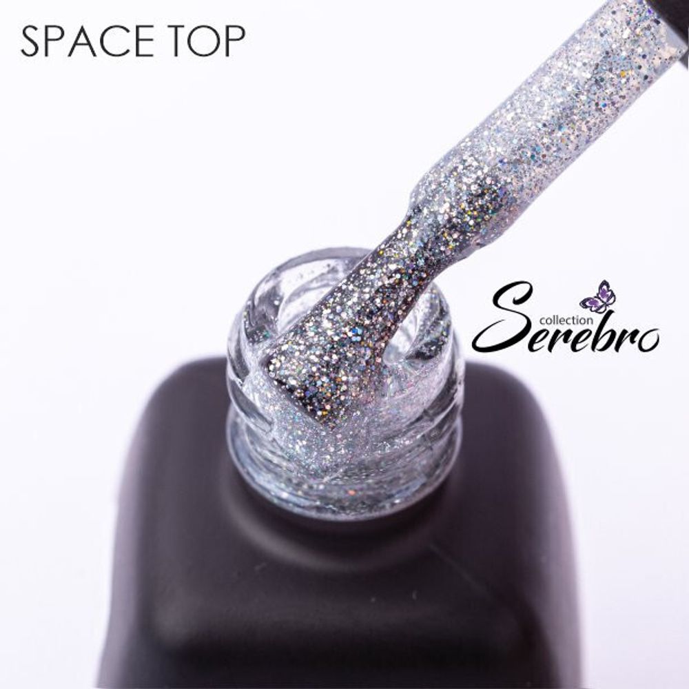 Топ без липкого слоя &quot;Space top&quot; для гель-лака &quot;Serebro collection&quot;, 11 мл