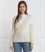 Хлопковый кардиган Tommy Hilfiger - кремовый(WW0WW39888)