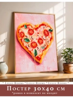 Постер 30х40 интерьерный на кухню без рамки