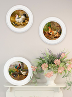 Картины на стену для интерьера на холсте в раме набор 3 шт 17,5 см