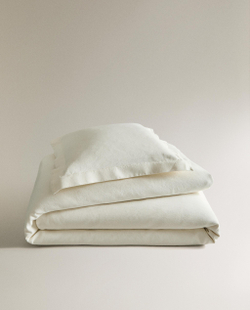 Zara Home покрывало из хлопка, молочный