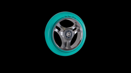 Колесо для самоката X-Treme 110*24мм TRIANGLE,  прозрачно-синий