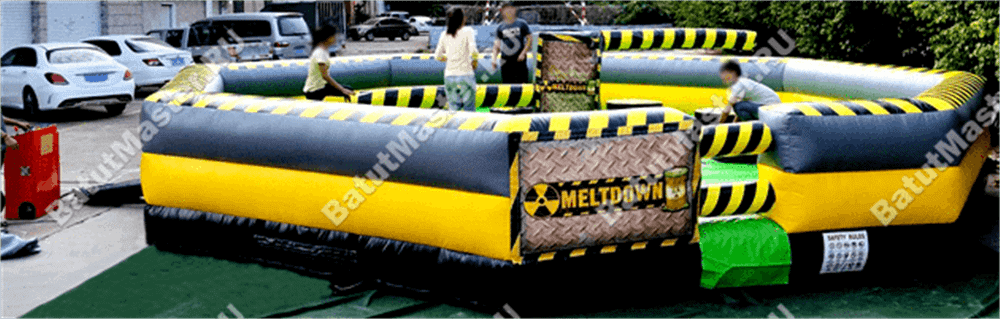 Коммерческая надувная игра "Увернись от палки" (Melt Down) 7*7*1.5 м