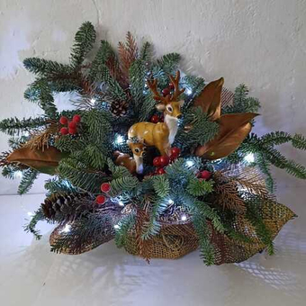 Новогодняя композиция "На прогулке"