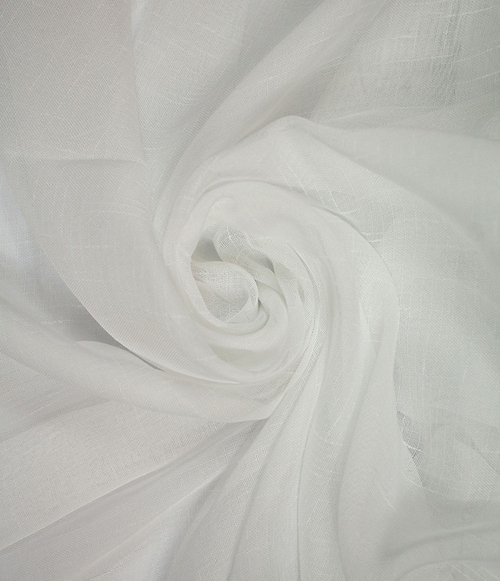 Тюль Legrand Лен белый с утяжелителем