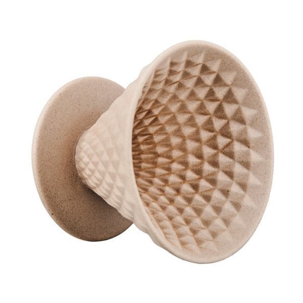 Воронка-дриппер для кофе YAMI Diamond Coffee Dripper V02, коричневая, на 2-4 чашки