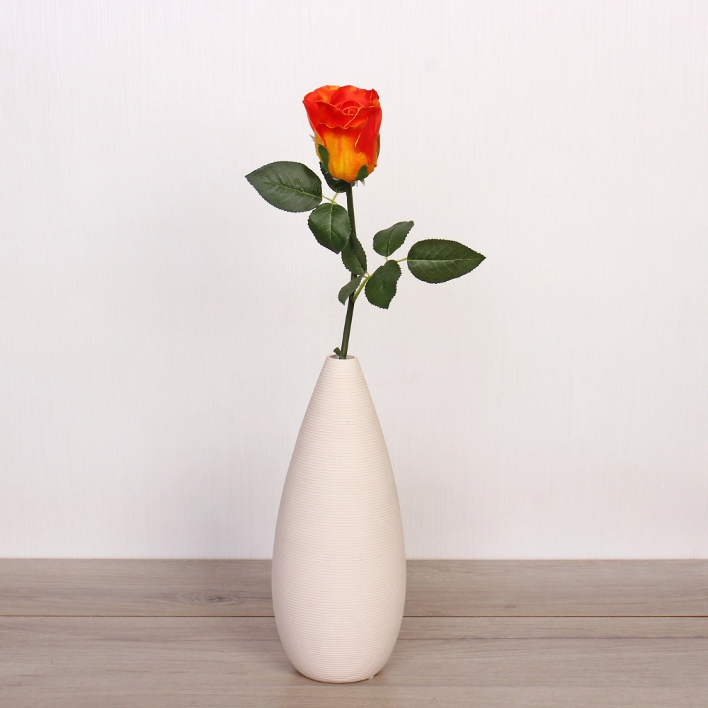 Цветок искусственный «Natur» 50см Розочка оранжевая