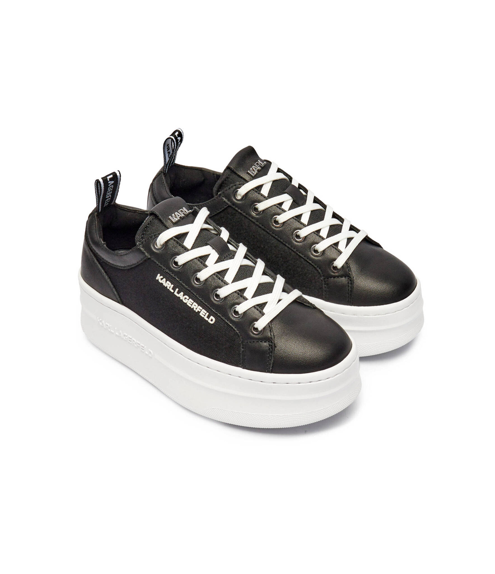 Кожаные кроссовки kobo Karl Lagerfeld - черный(KL65019)