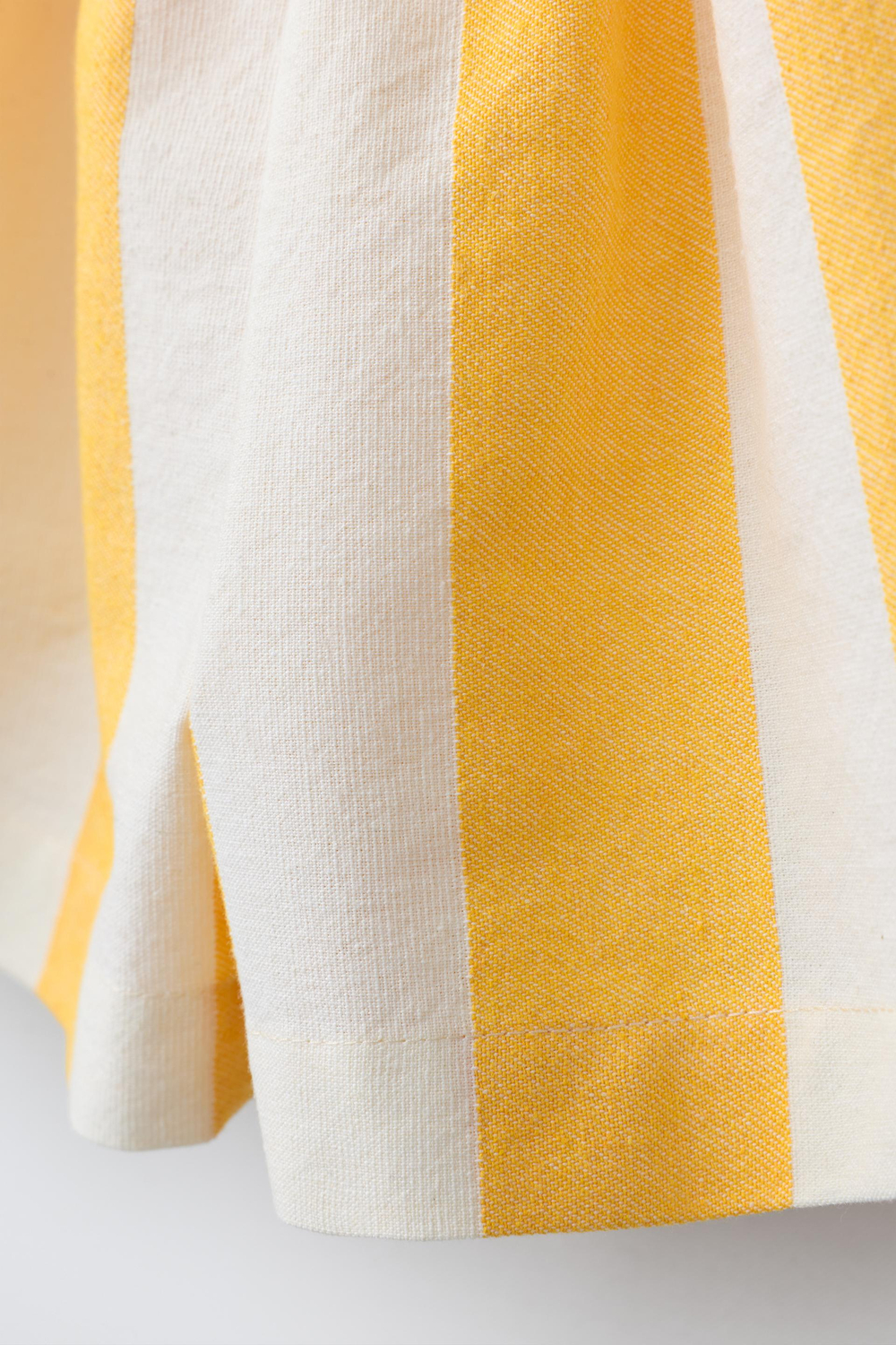 ZARA Х CASA LAWA ШИРОКИЕ ШОРТЫ В ПОЛОСКУ, ЖЕЛТЫЙ