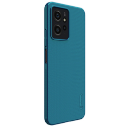 Жесткий чехол синего цвета (Peacock Blue) от Nillkin для Xiaomi Redmi Note 12 4G, серия Super Frosted Shield