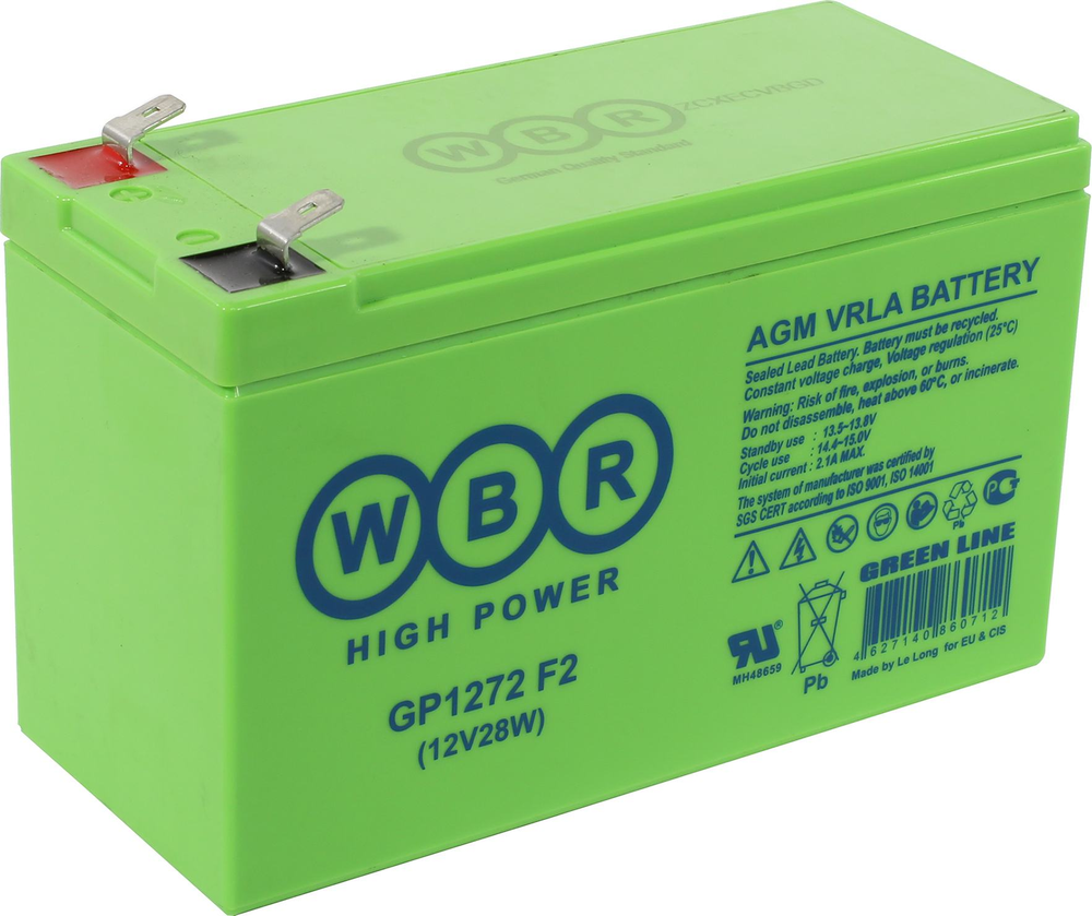 Аккумулятор WBR GP1272  F2  (12V28W)