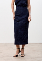 Юбка из натуральной замши