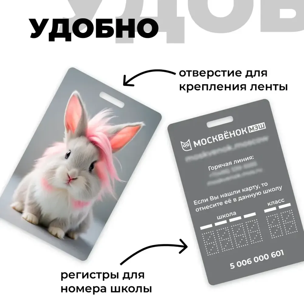 Карта Москвёнок BUNNY №8 (проход + питание)