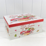 Коробка 37.5 х 29 х 16 см Набор 10 шт "Новый год" (Белый)