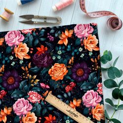 Ткань премиум флис золотистая роза