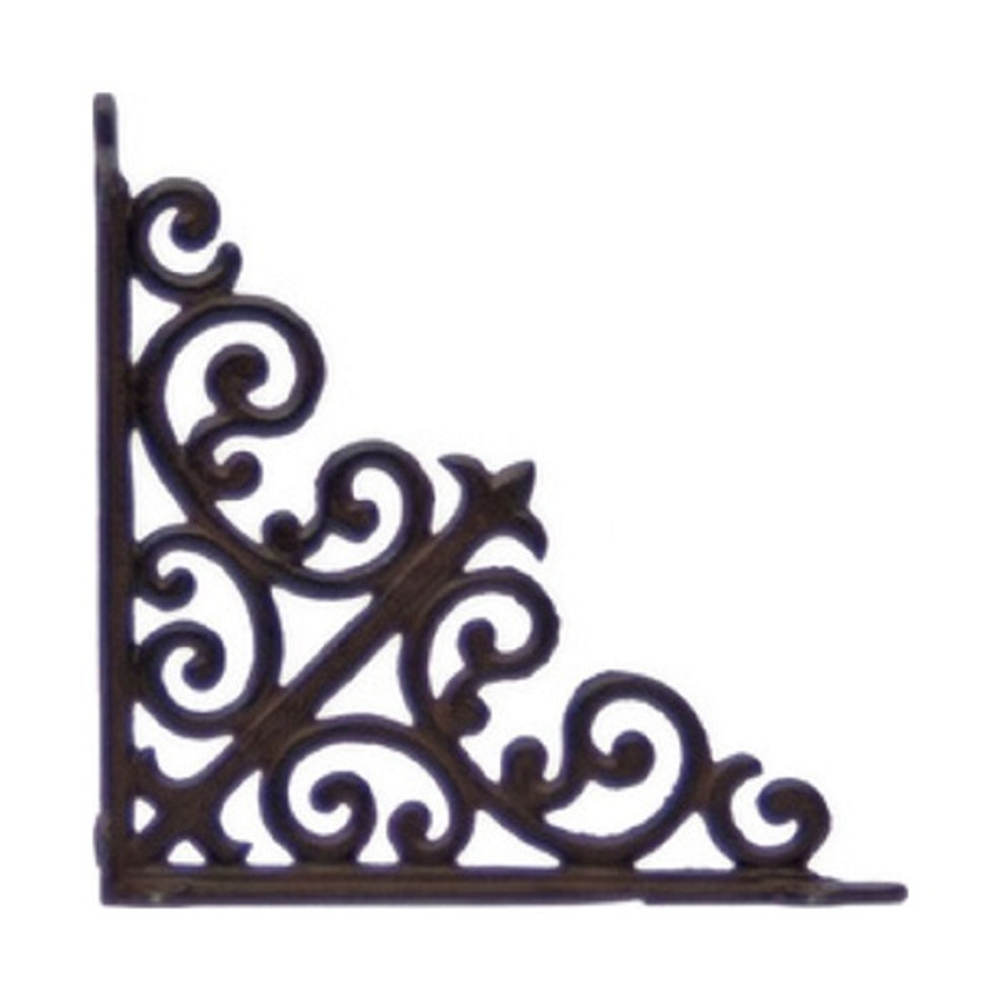 Полка с чугунными держателями