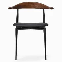 Стул Tor Arms, черный, спинка из массива ясеня